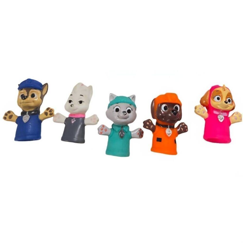Ginsey Paw Patrol Finger Puppet Set, favors bathtub play Chase Skye Zuma Everest